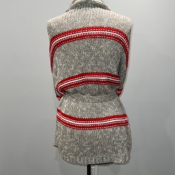 Womens oversized belted Cardigan, size large - Picture 3 of 6